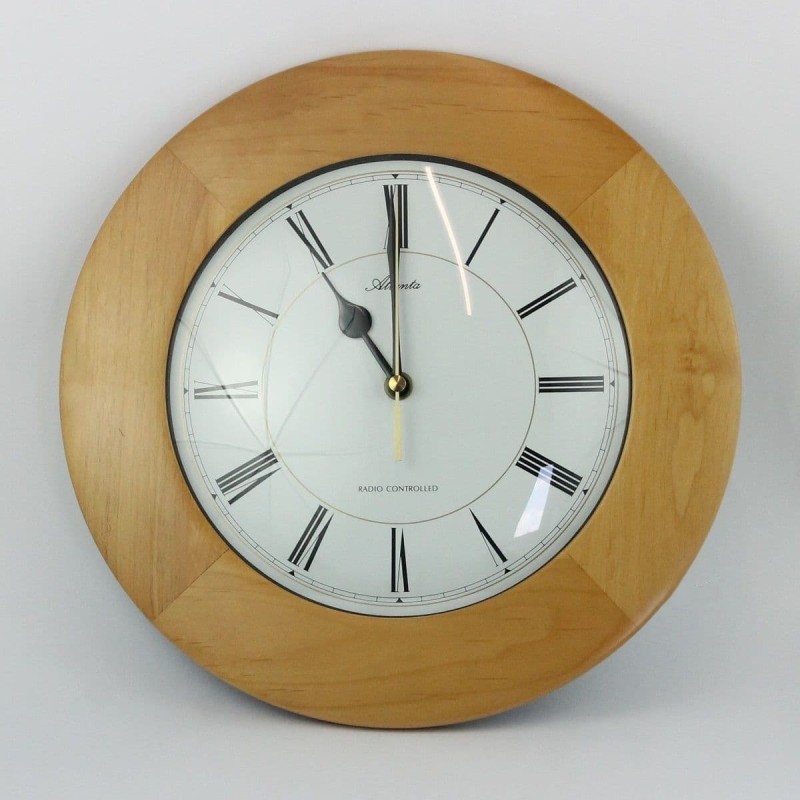 Horloge murale Atlanta bois clair