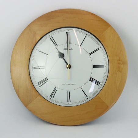 Horloge murale Atlanta bois clair