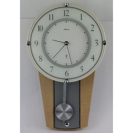 Horloge murale Atlanta à balancier radio-pilotée 40 cm - Style moderne