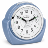 Réveil silencieux bleu Vedette Bergen – Sans tic-tac