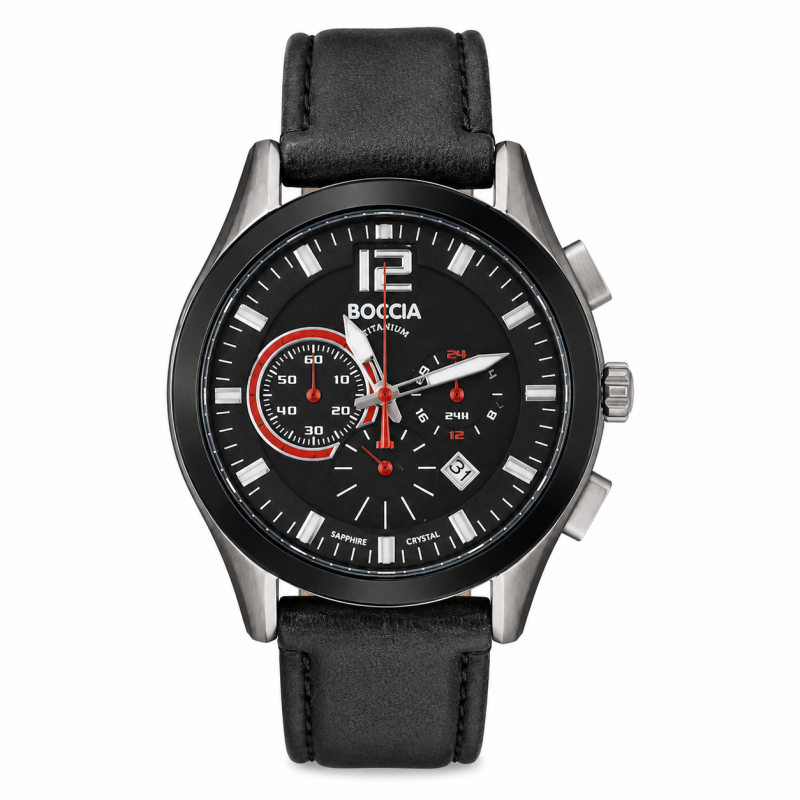 Chronographe Homme Titane Boccia Orion 3771-01 Hypoallergénique